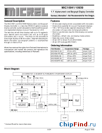 Datasheet MIC10939J-50 manufacturer Micrel